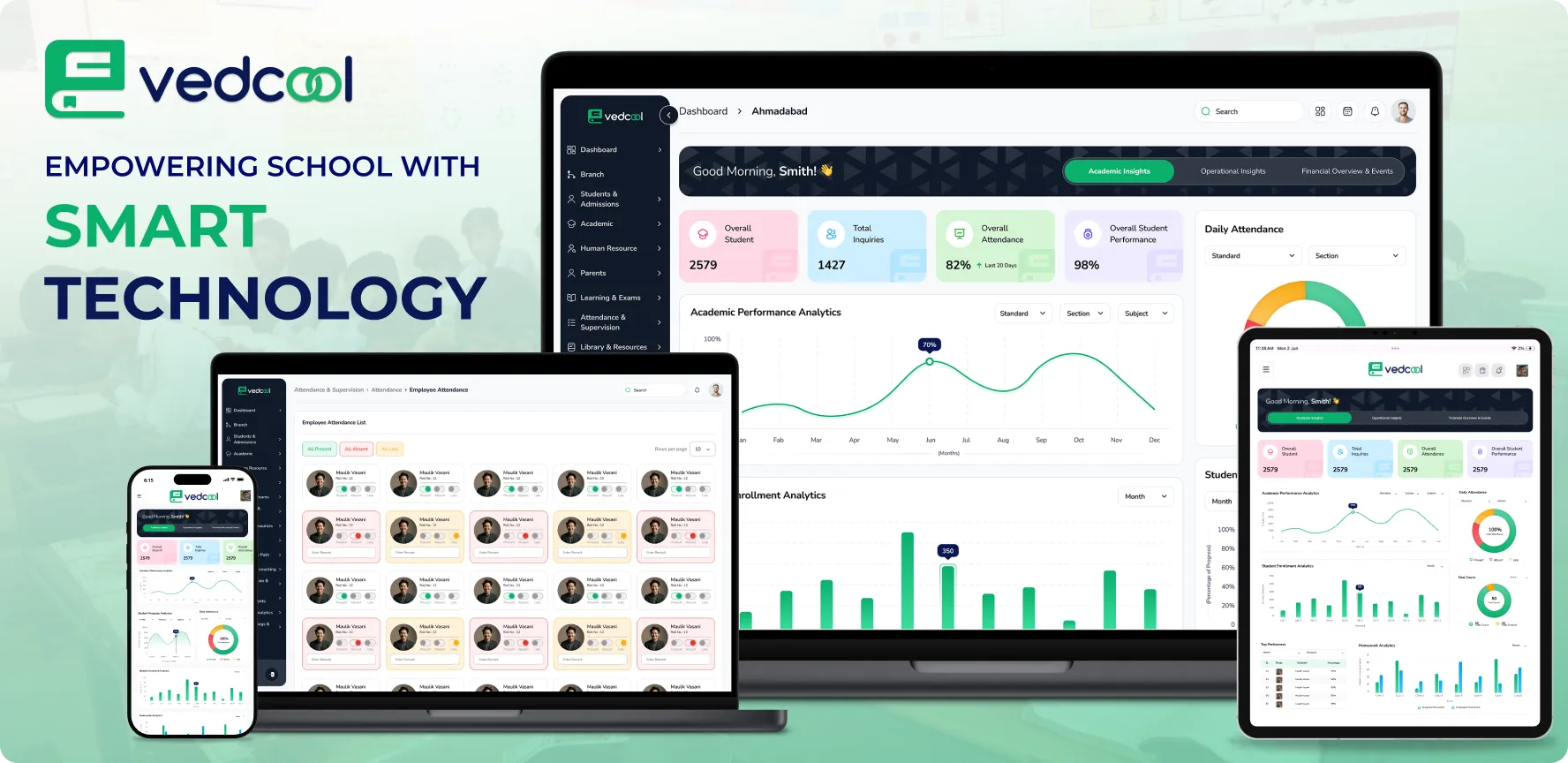 VedCool AI - School Management Platform